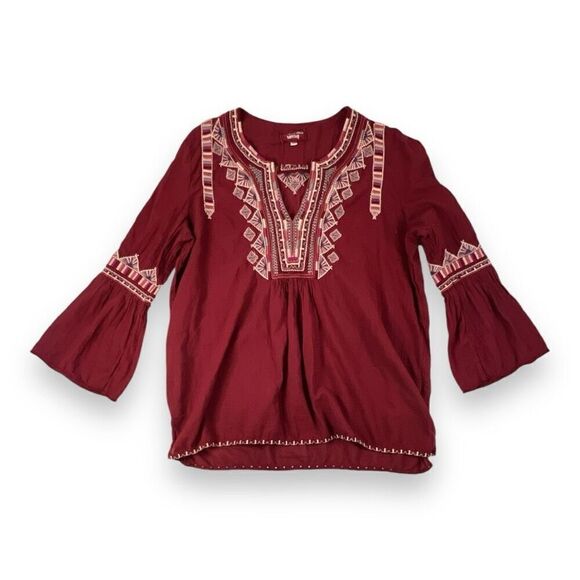Johnny Was Embroidered Willow Blouse Top Size Medium - Picture 1 of 7